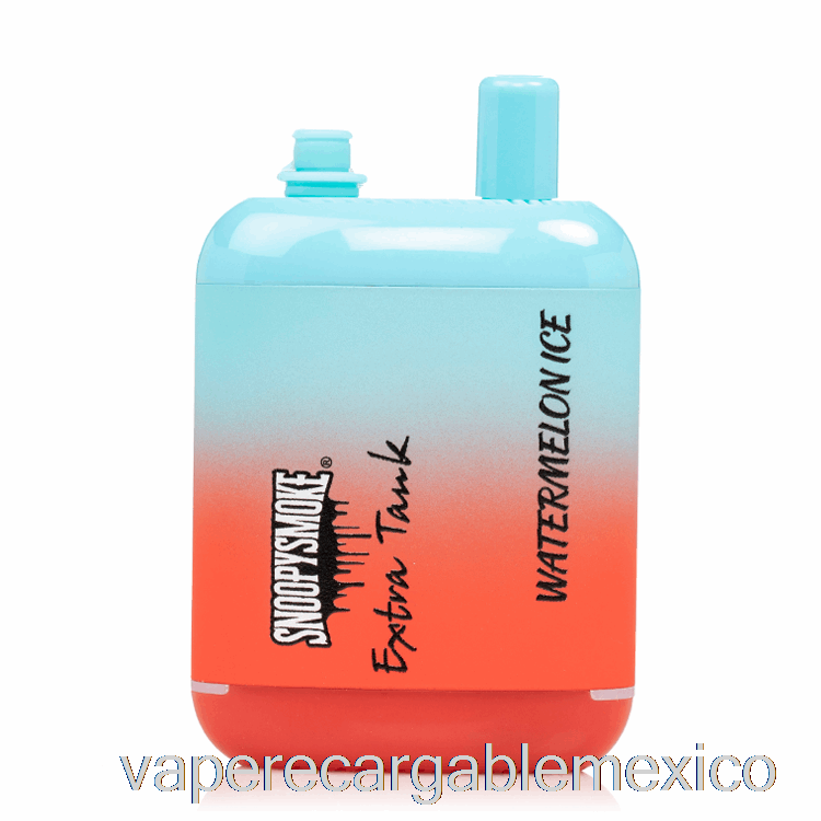 Vape Recargable Snoopy Smoke Extra Deposito 2 15000 Desechable Sandía Hielo